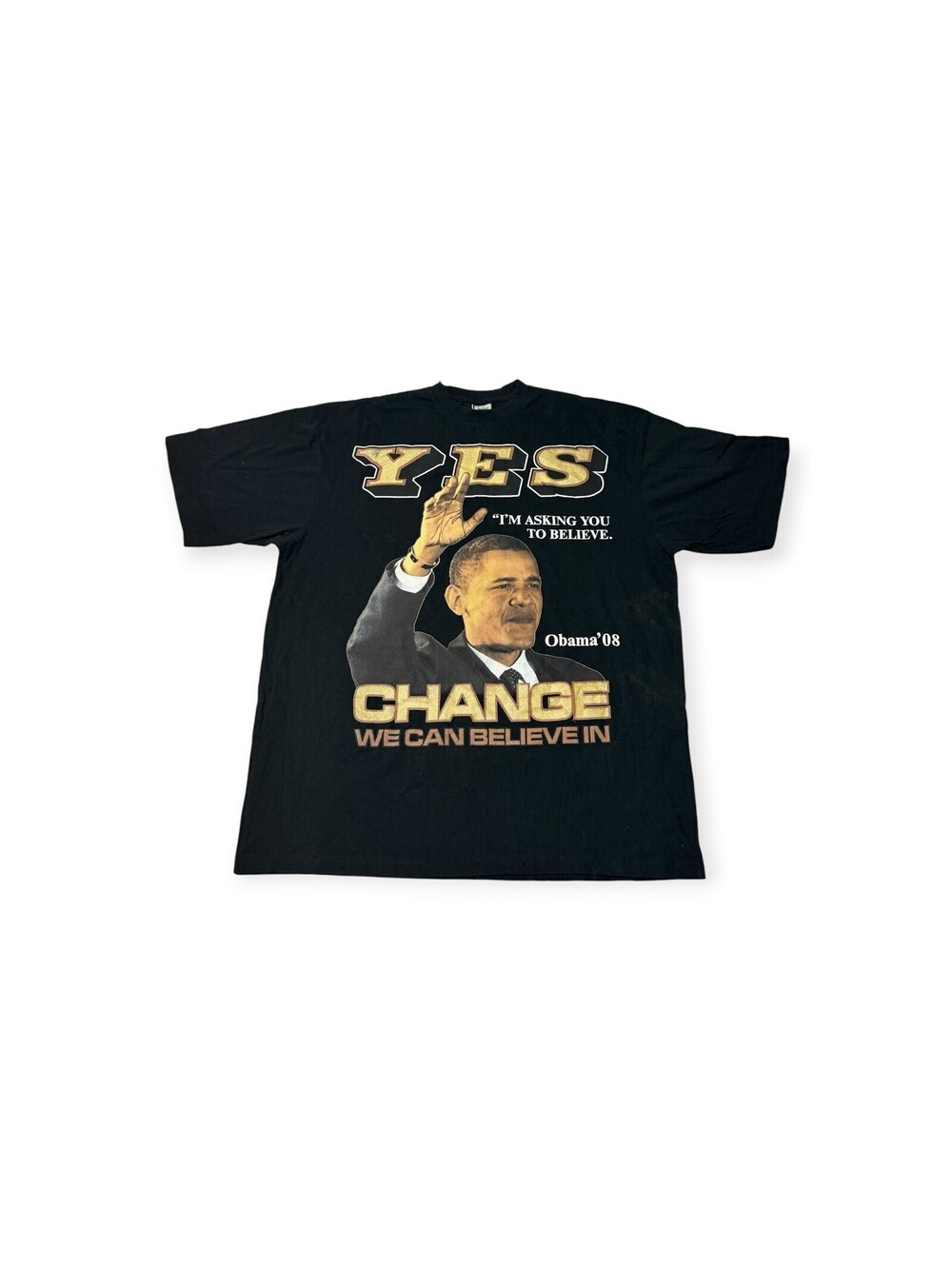 Vintage 2008 Barack Obama "Change We Can Believe In" T-Shirt 4XL Men’s